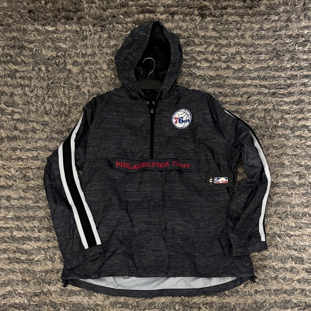 Philadelphia 76ers Pullover Windbreaker Hoodie US Men’s XL